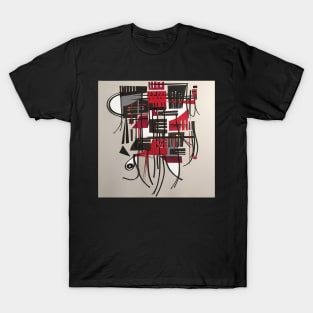 The Village- Modern Abstract Collage T-Shirt